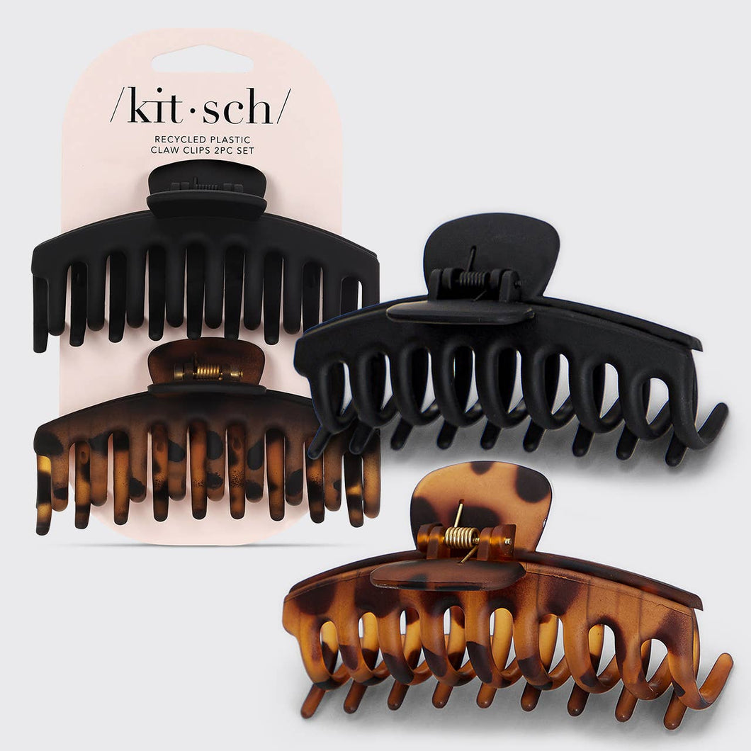 Recycled Plastic Oversized Matte Claw Clips