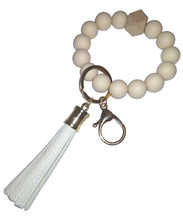 Load image into Gallery viewer, Silicone Beaded Keyring/Keychain Bracelet
