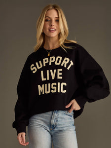 Support Live Music Crewneck