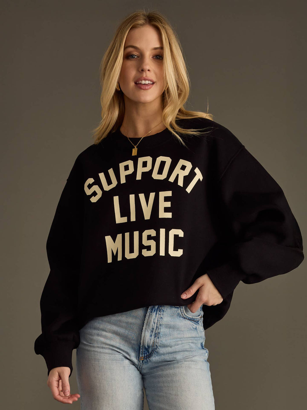 Support Live Music Crewneck