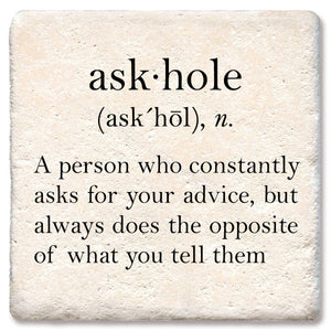 Askhole Definition Coaster