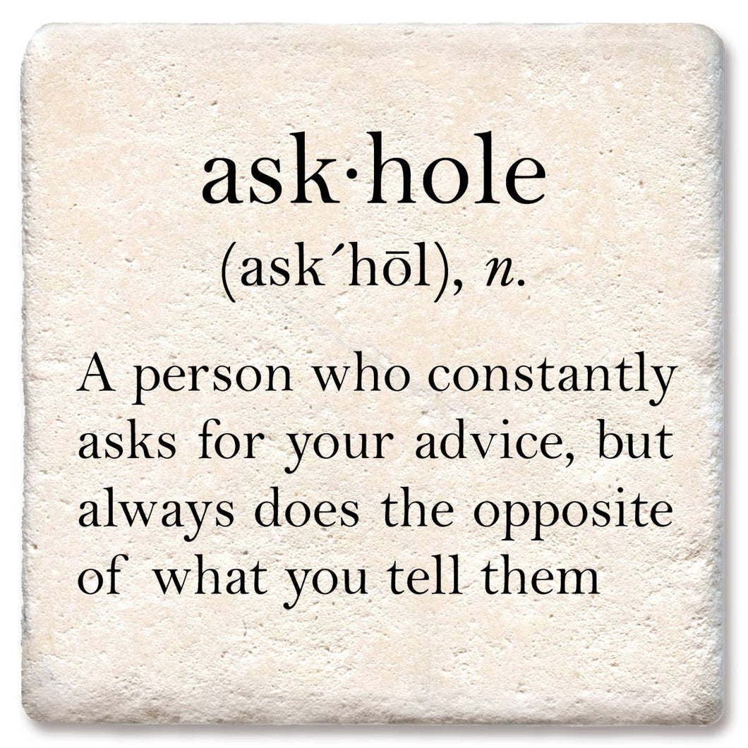 Askhole Definition Coaster
