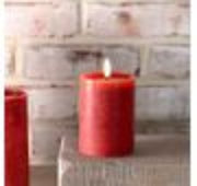 Load image into Gallery viewer, Red LED Pillar Candle
