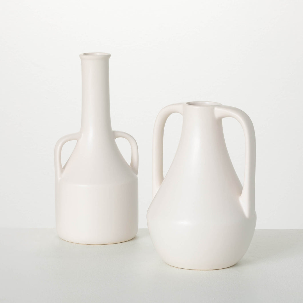 Modern White Jug Vase