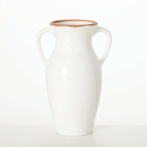 Natural Rimmed Vase with Handles