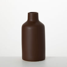 Load image into Gallery viewer, Matte Brown Bottle Vase
