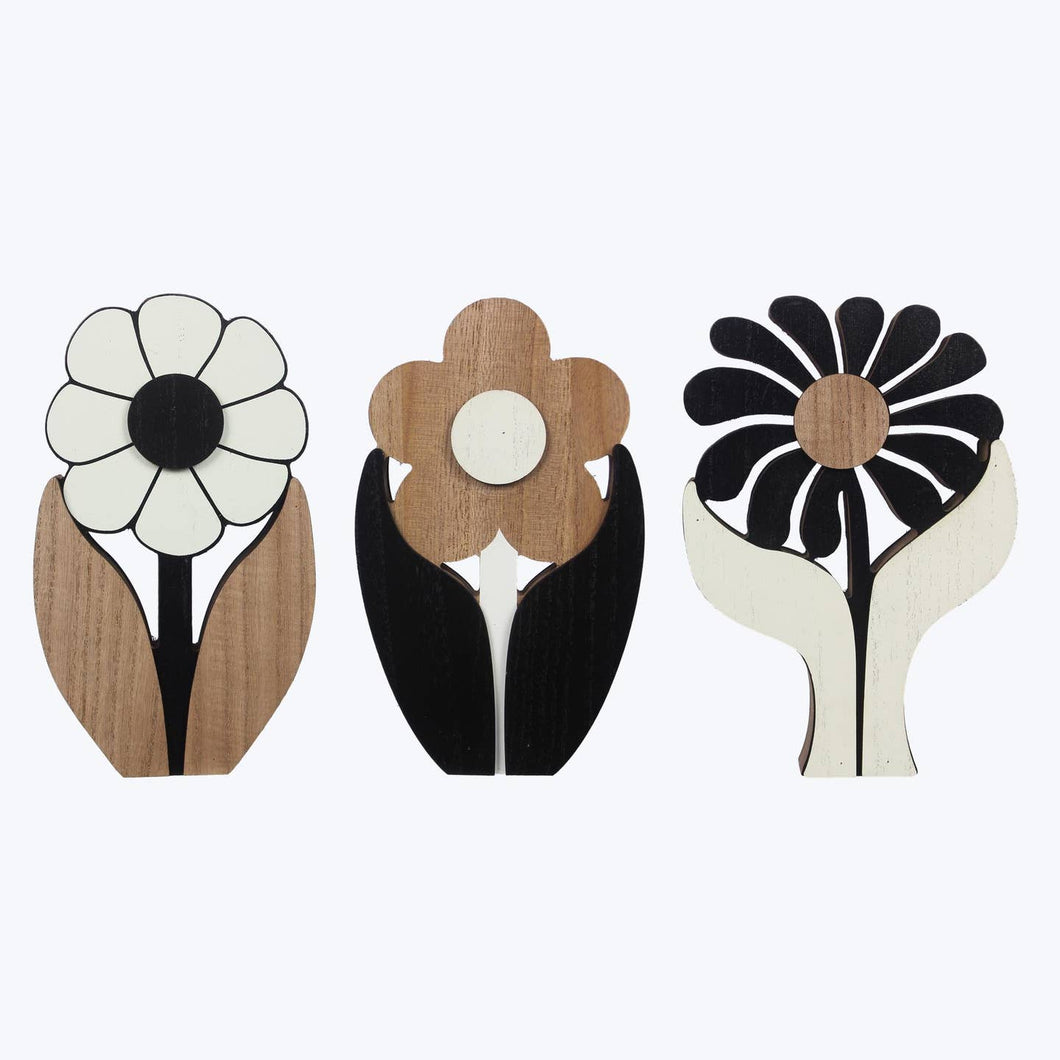 Wood Tabletop Flower Cutout
