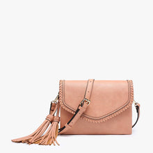 Load image into Gallery viewer, Sloane Flapover Crossbody w/ Whipstitch Trim

