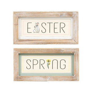 Easter & Spring Reversible Sign