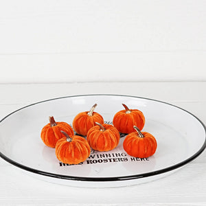 Mini Velvet Pumpkins
