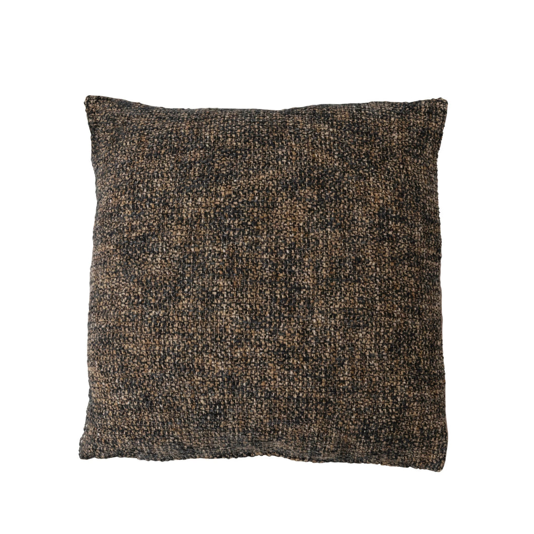 Melange Cotton Blend Boucle Pillow