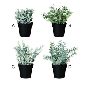 Faux Herbs in Pots