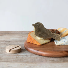 Load image into Gallery viewer, Metal Bird Shaped Cheese Knife with Mango Wood Stand
