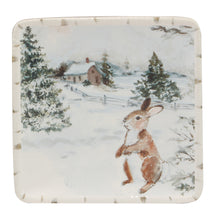 Load image into Gallery viewer, Winter&#39;s Frost Christmas Canape Plate
