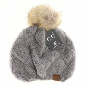 Basket Weaved Knitted C.C Beret
