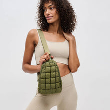 Load image into Gallery viewer, Quilted Puffer Nylon Sling Backpack
