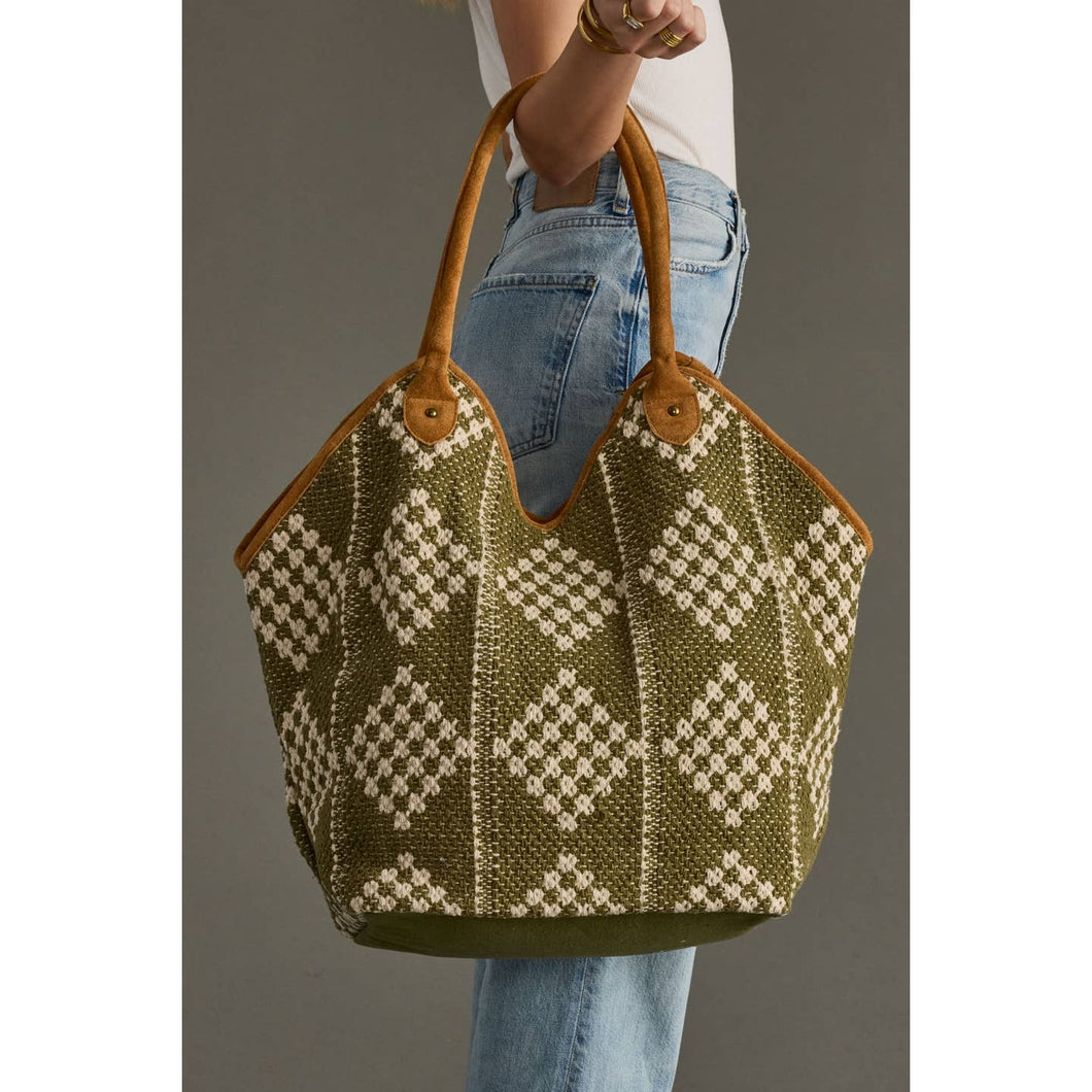 Diamond Pattern Tote