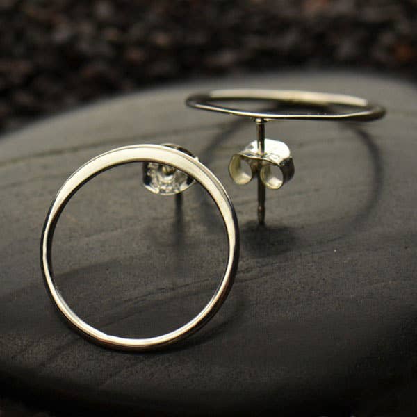 Open Circle Post Earring