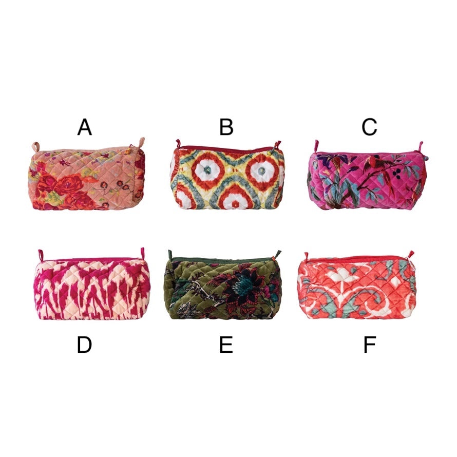 Zip Pouch w/ Interior Pockets & Coating