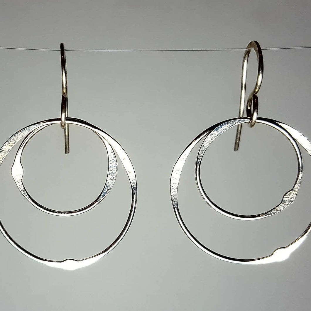 Circle Medium Multiple Earring | Sterling Silver