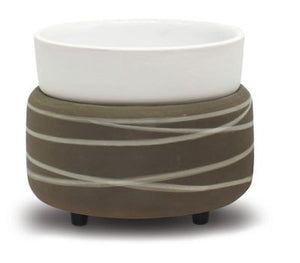 Grey & White Spiral Wax Melter