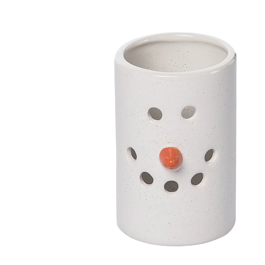 Rustic Snowman Luminary