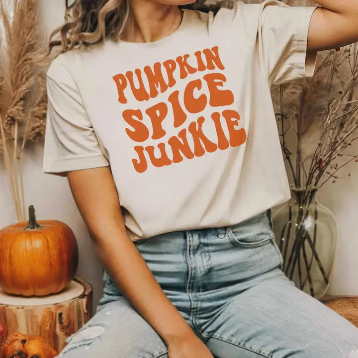 Pumpkin Spice Junkie Fall T-Shirt