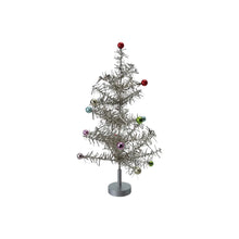 Load image into Gallery viewer, Tinsel Tree with Multi Color Ball Ornaments
