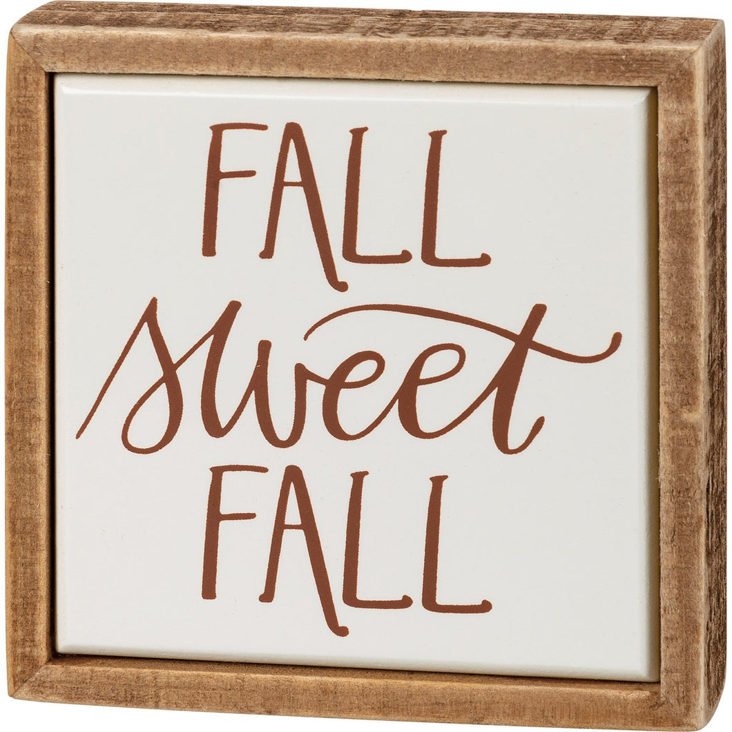 Fall Sweet Fall Box Sign