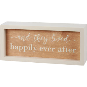 Happily Ever After Box Sign