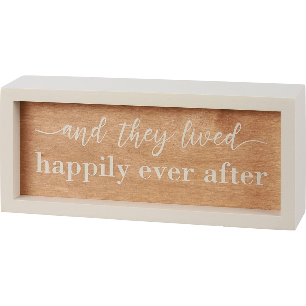 Happily Ever After Box Sign