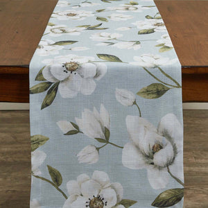 Magnolia Floral Table Runner