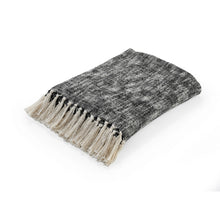 Load image into Gallery viewer, Boho Chambray Throw Blanket with Fringe
