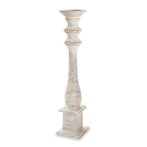 Beaded Wood Candle Stick