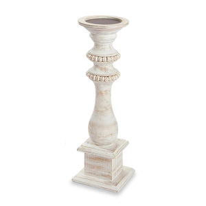 Beaded Wood Candle Stick
