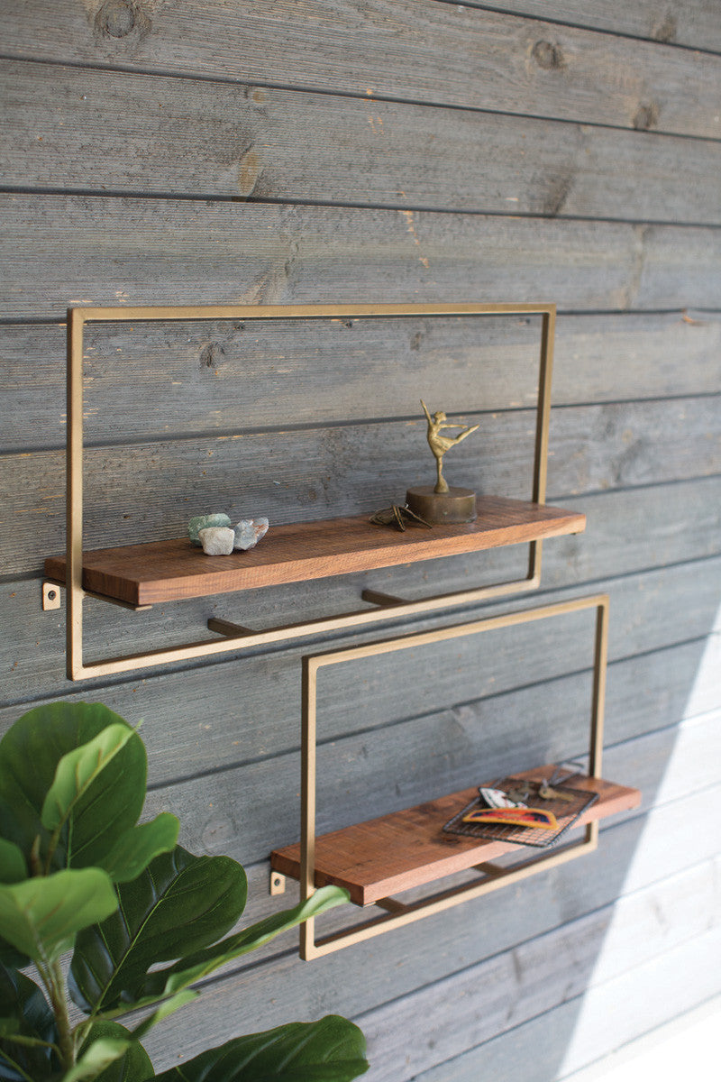 Rectangle Iron & Wood Shelf