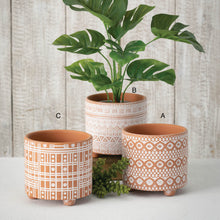 Load image into Gallery viewer, Tribal-Inspired Patterned Planters
