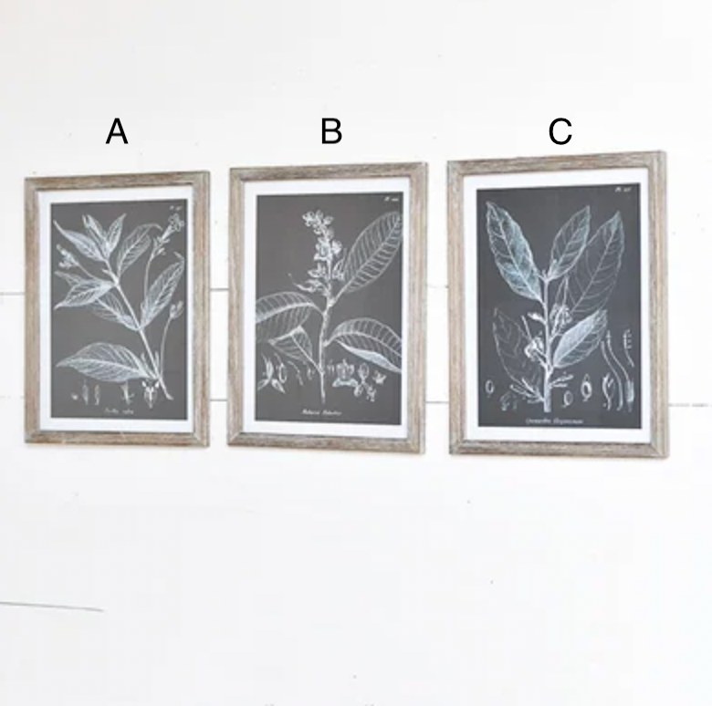 Black & White Leafy Wall Hanging