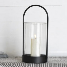 Load image into Gallery viewer, Black Arched Handle Lantern
