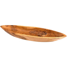 Load image into Gallery viewer, Decorative Teak Wood Long Canoe Bowl
