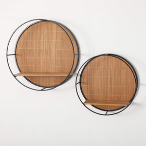 Circular Wood Tiered Shelves