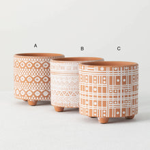 Load image into Gallery viewer, Tribal-Inspired Patterned Planters
